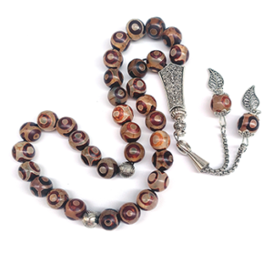 99 Beads Natural Amethyst Islamic Tasbih, Factory Direct Sales Available: 33/45/51/66/99 beads