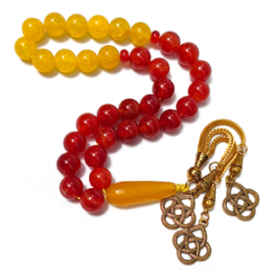 Islamic prayer beads 10mm agate 33 beads Muslim bracelet Imam Kerbi Suba counting beads Misbaha Tasbih Dhikr Rosary