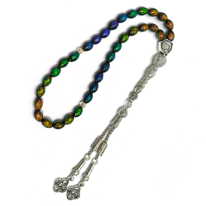 33 Beads Thermosensitive Mood Color Changing Tasbih, Temperature Sensing Islamic Prayer Beads 6×9mm