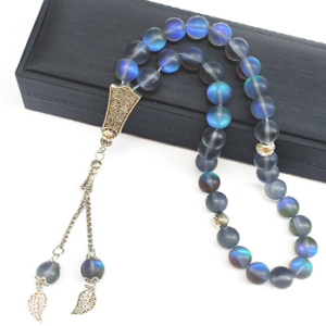Two-tone glass beads 33 Beads Two-Tone Glass Muslim Tasbih Islamic Prayer Beads