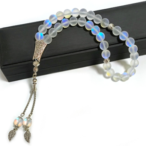 Two-tone glass beads 33 Beads Two-Tone Glass Muslim Tasbih Islamic Prayer Beads