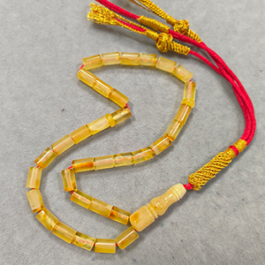 Muslim Prayer Tasbih Natural Baltic Amber from Russia 5×8mm Beads
