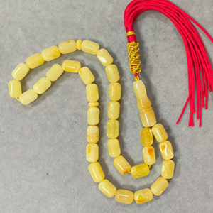 Muslim Prayer Tasbih Natural Baltic Amber from Russia 7×11mm Beads